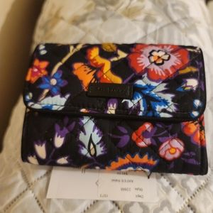 Vera Bradley trifold floral wallet